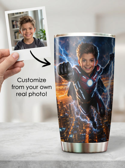 Lightning Boy Personalized Insulated Stainless Steel Tumbler