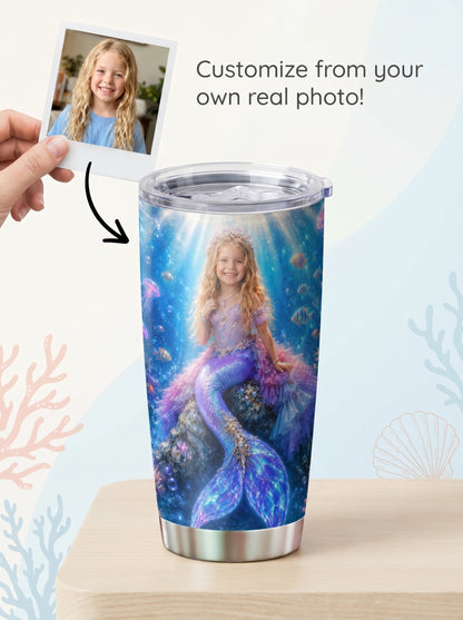 Mermaid Princess Personalized Insulated Stainless Steel Tumbler