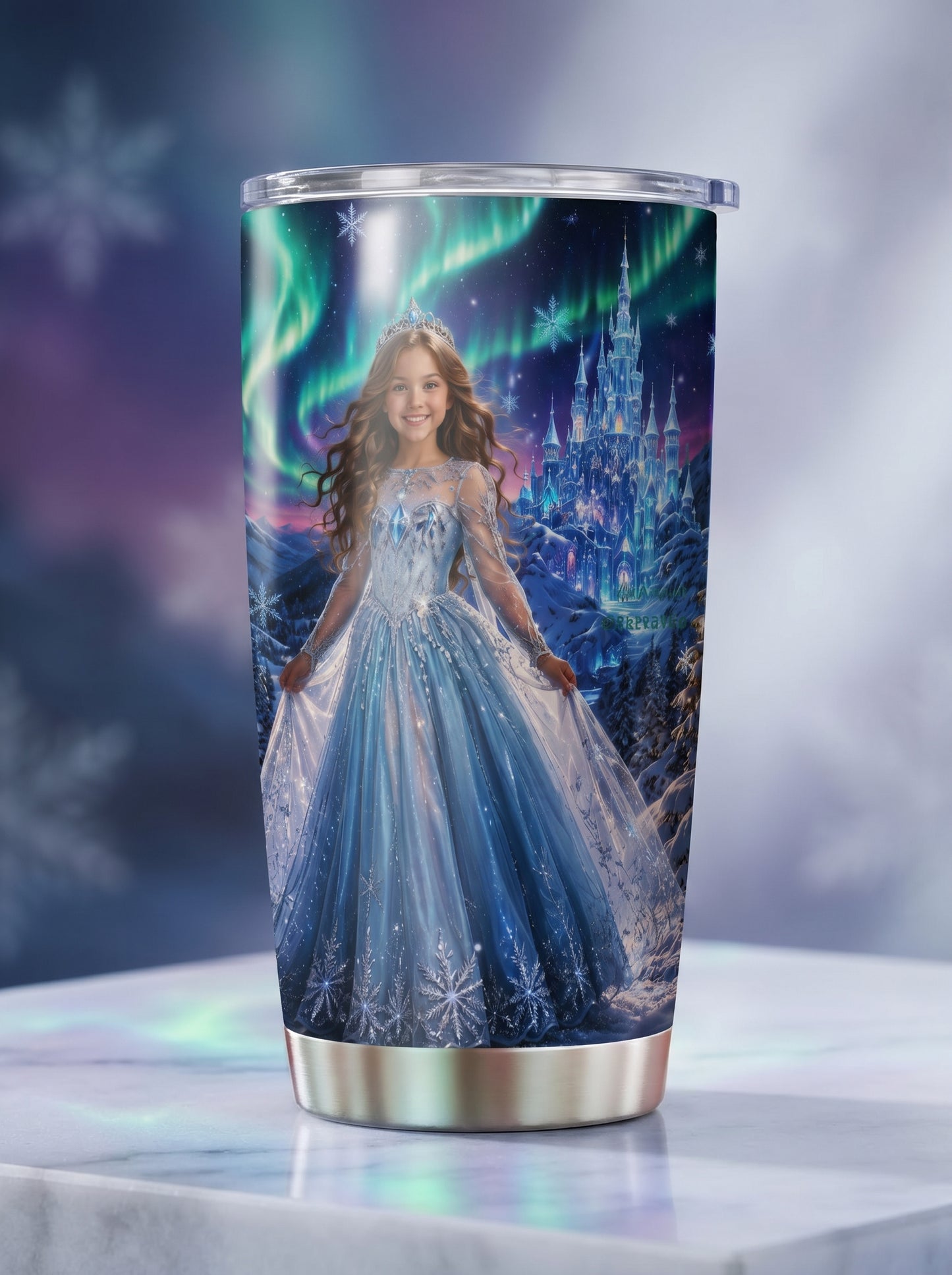 Snow Princess Personalized Insulated Stainless Steel Tumbler