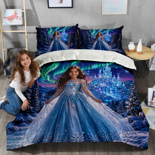 Snow Princess Personalized Bedding Set
