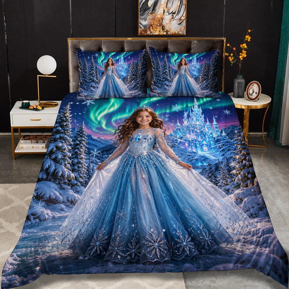 Snow Princess Personalized Bedding Set