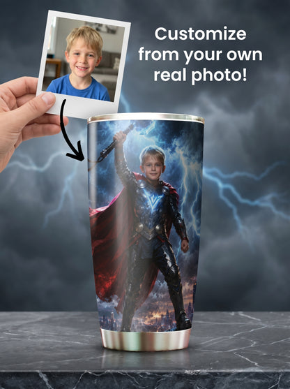 Thunder Boy Personalized Insulated Stainless Steel Tumbler