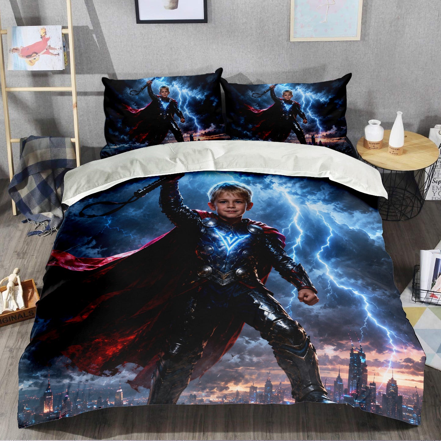 Thunder Boy Personalized Bedding Set