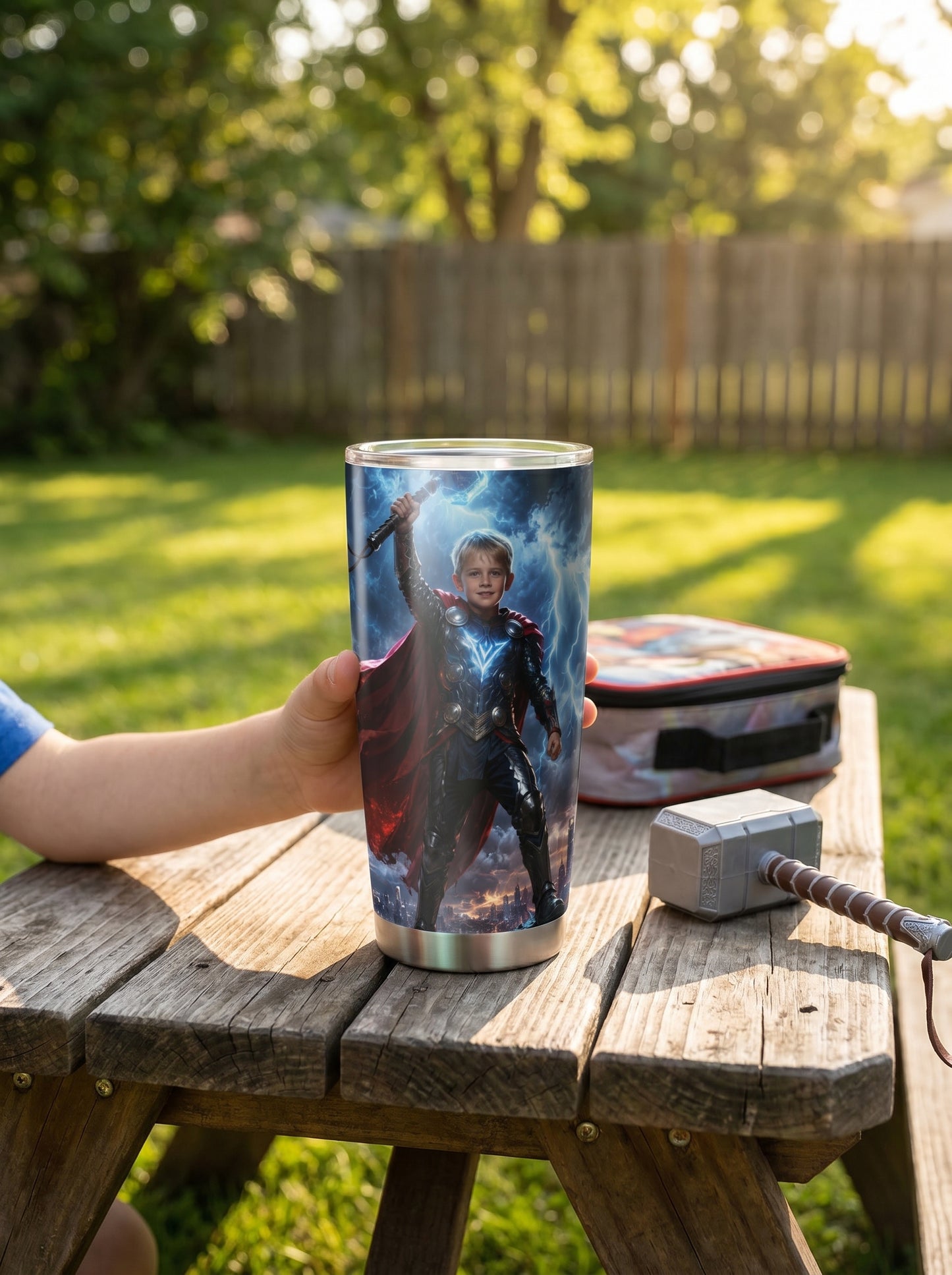 Thunder Boy Personalized Insulated Stainless Steel Tumbler