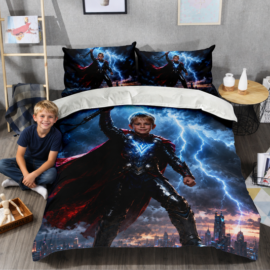 Thunder Boy Personalized Bedding Set