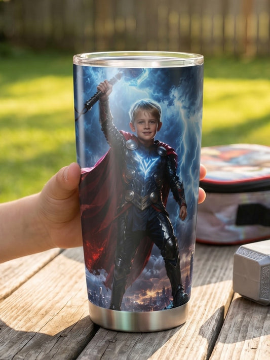 Thunder Boy Personalized Insulated Stainless Steel Tumbler