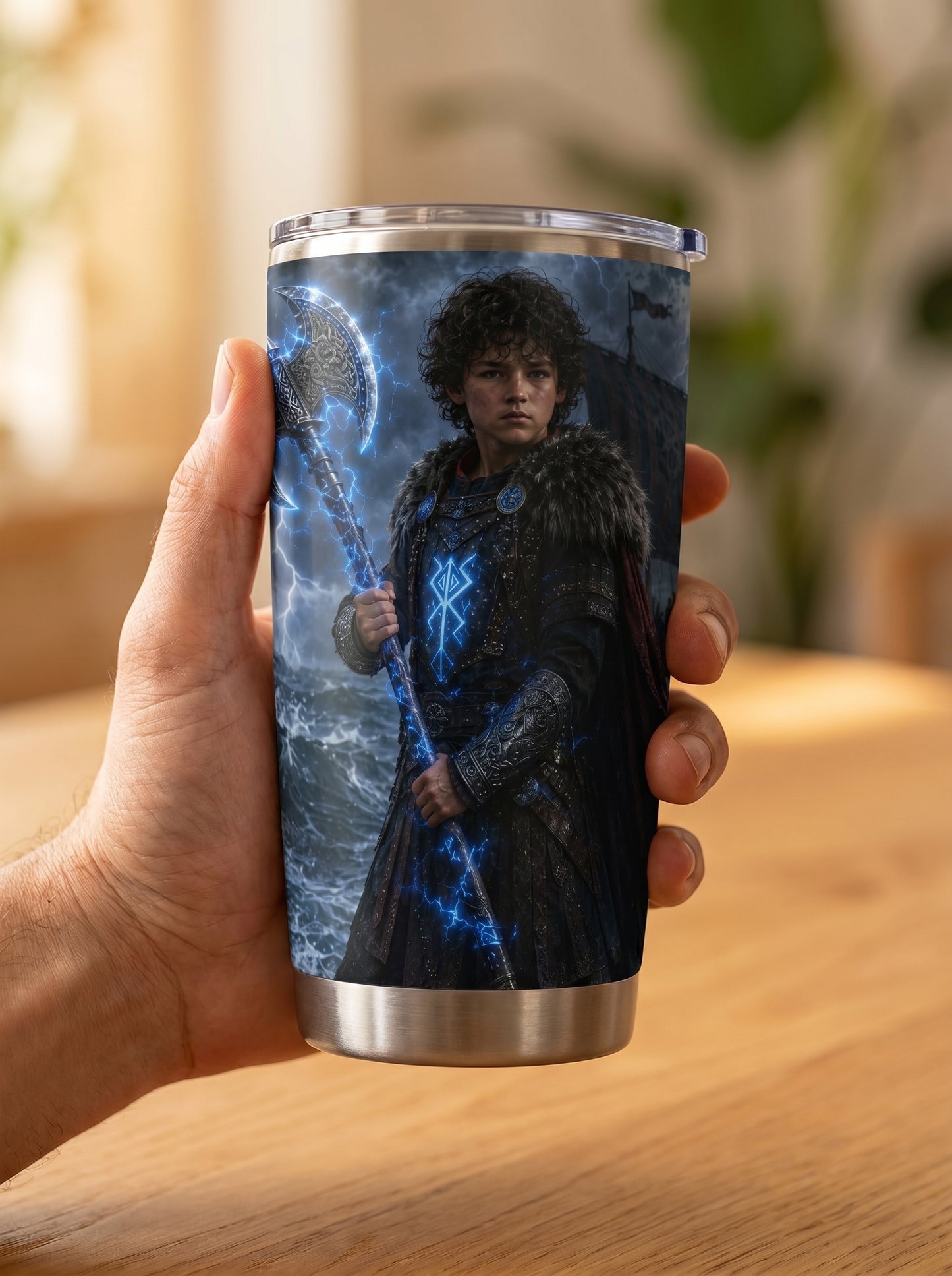 Viking Boy Personalized Insulated Stainless Steel Tumbler