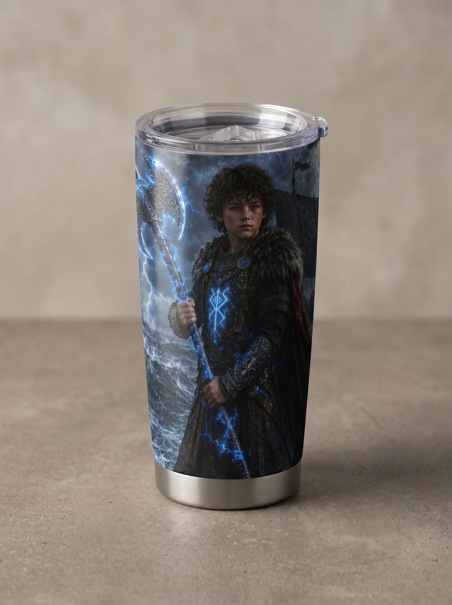 Viking Boy Personalized Insulated Stainless Steel Tumbler