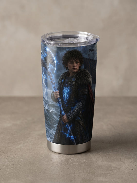 Viking Boy Personalized Insulated Stainless Steel Tumbler