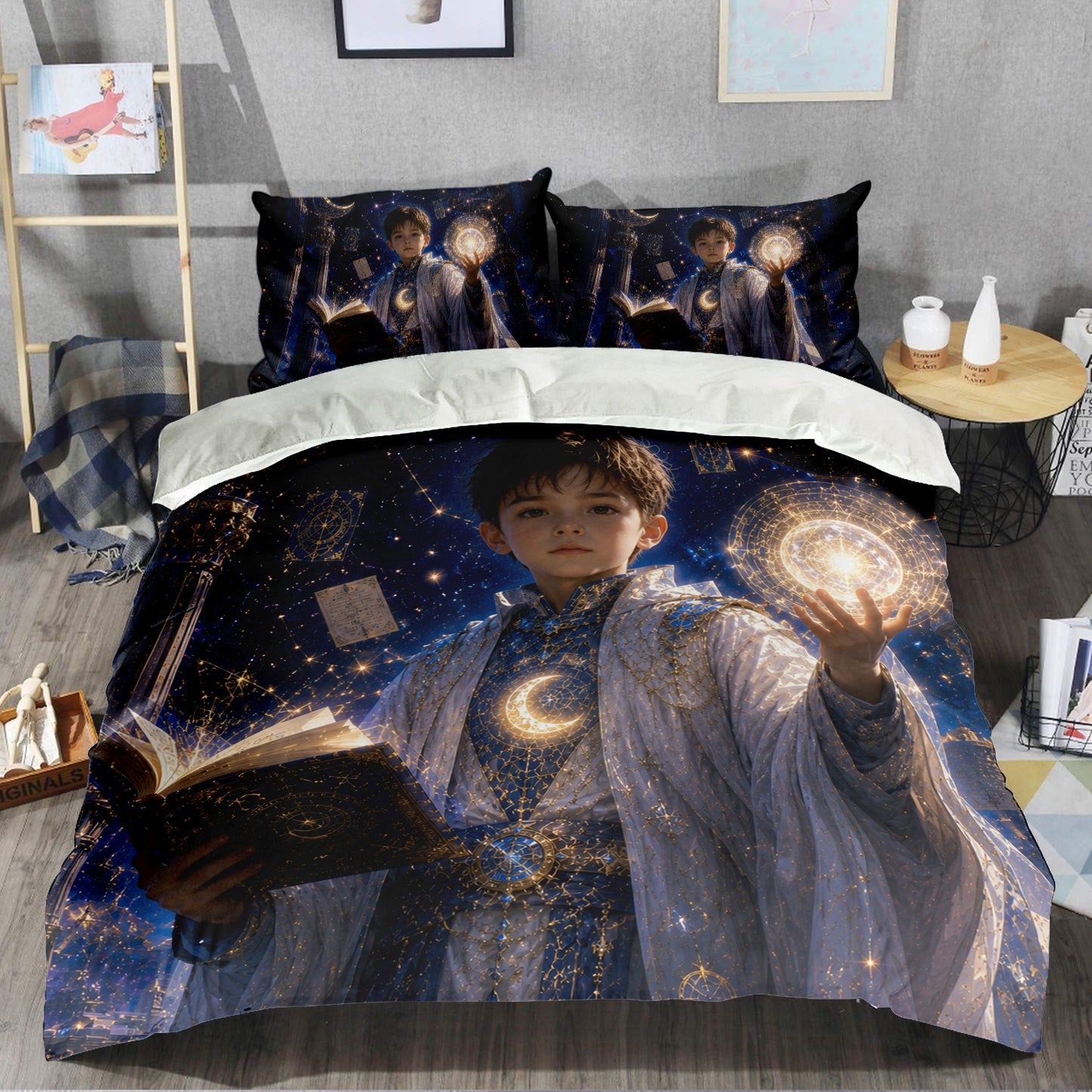 Wizard Boy Personalized Bedding Set