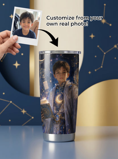 Wizard Boy Personalized Insulated Stainless Steel Tumbler